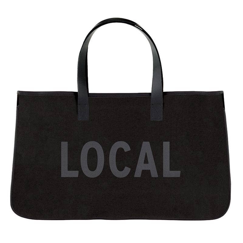 Blk Canvas Tote-Local