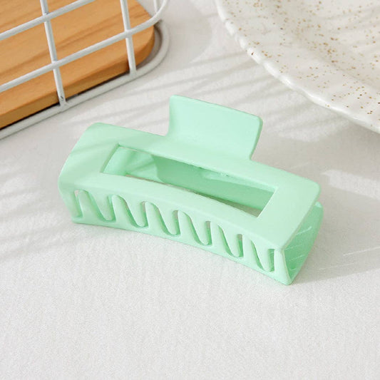 Solid Rectangular Hair Claw clip…mint