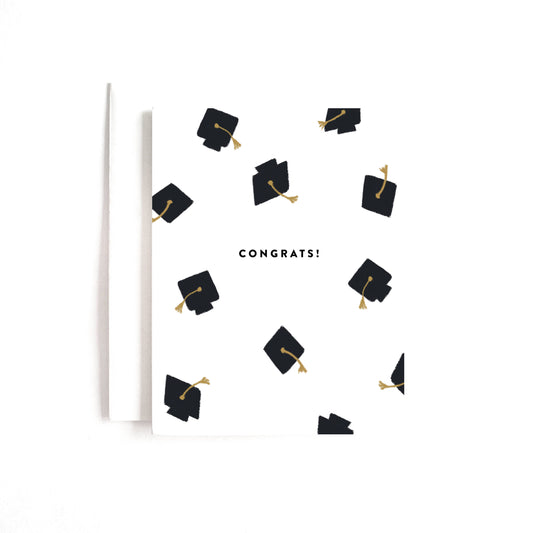 Congrats Grad Caps Card