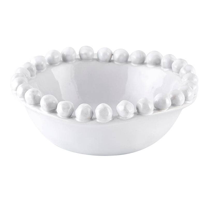 Small Dotted Edge Bowl - White