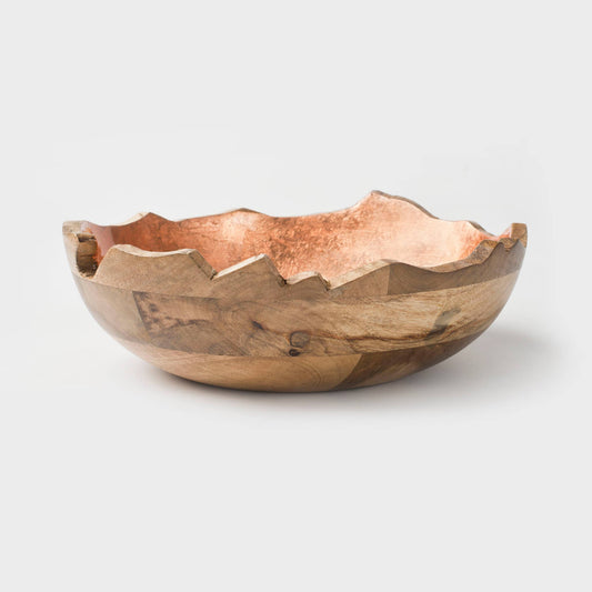 Gilded Organic Edge Bowls in Copper…large