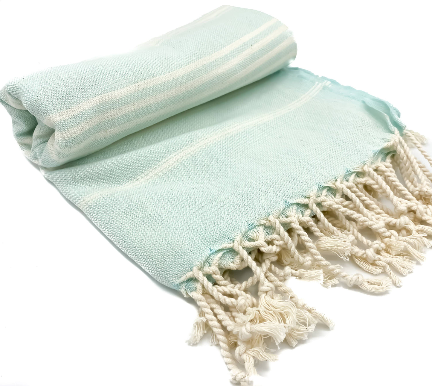 Premium Turkish Towel | Beach Towel | Peshtemal….stripes mint green