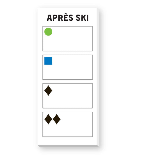 APRES SKI SKINNIE NOTEPAD