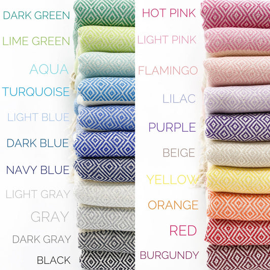 Turkish Towel | Peshtemal | Sand Resistant Beach Towel….Red
