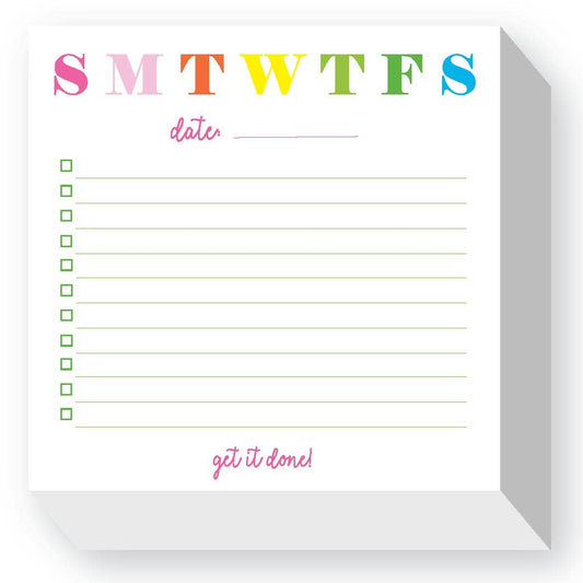 DAILY LIST CHUBBIE NOTEPAD