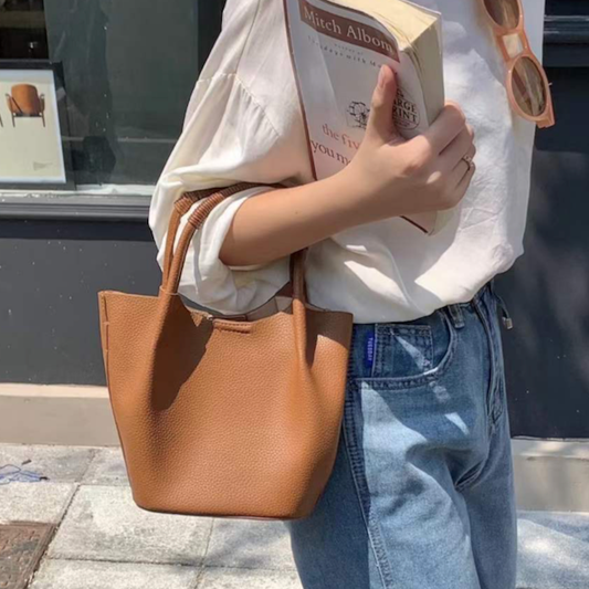 P22174 Small Tote Crossbody Bag…brown