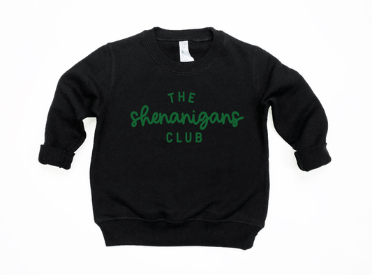 The Shenanigans Club Sweatshirt - St. Patrick's Day Kids: 5T / Grey