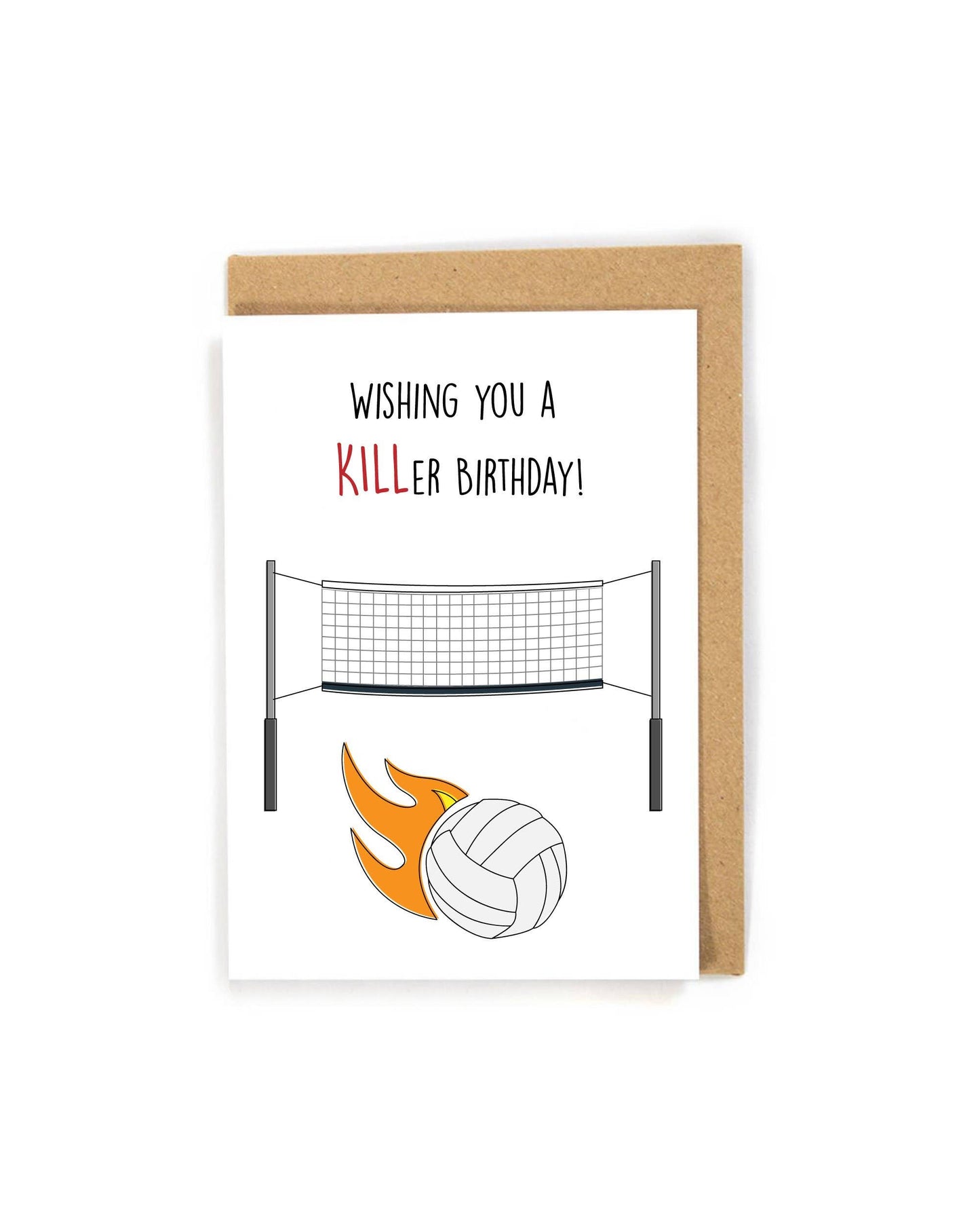 Volleyball Birthday Card