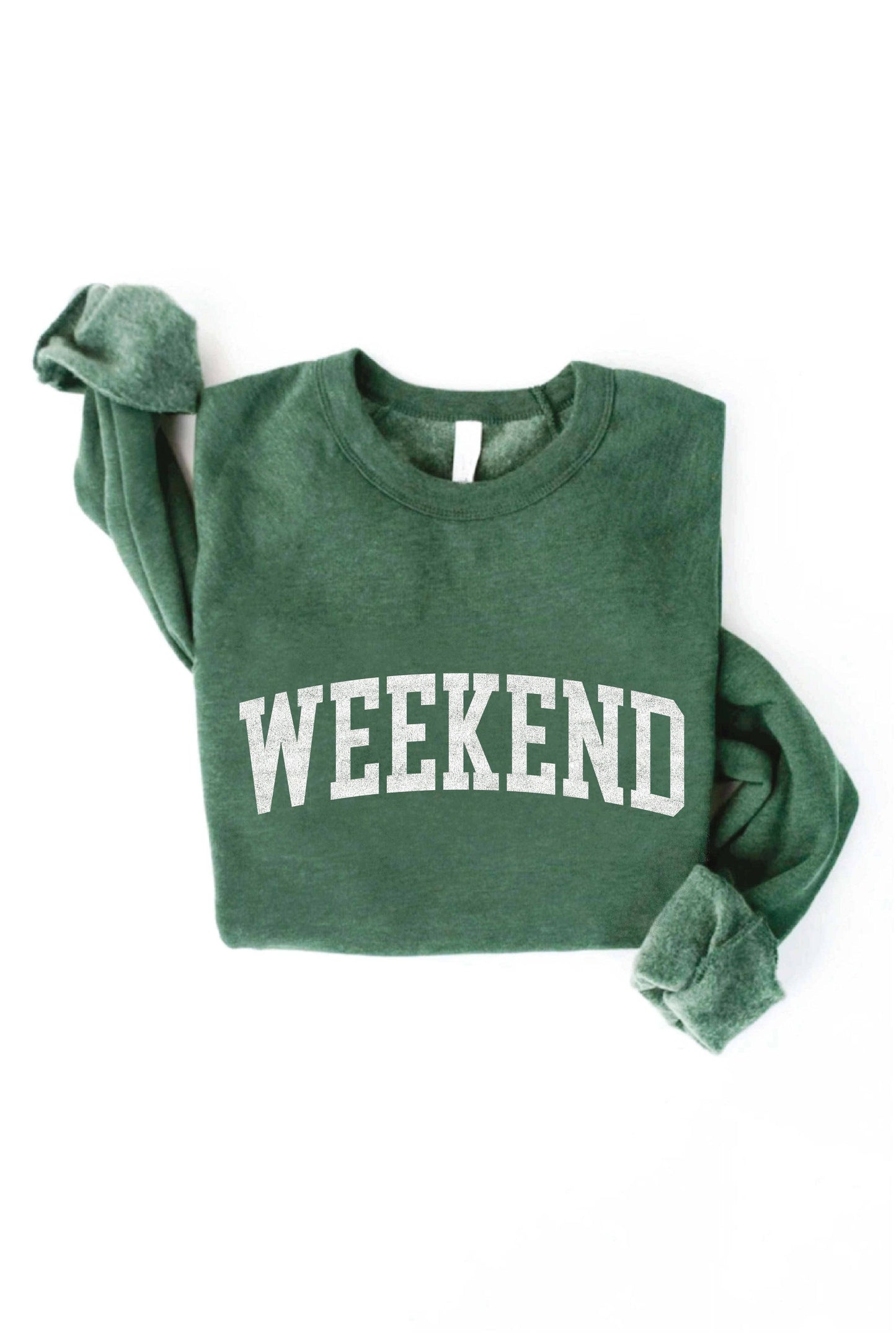 WEEKEND Graphic Sweatshirt…green…small