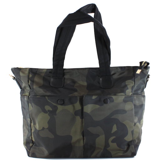 P22146 Waterproof Nylon Bag: Camo Green