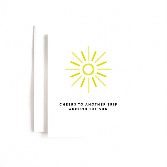 Around the Sun Birthday Card