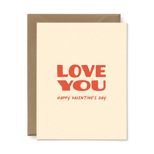 Love You Happy Valentine's Day Card