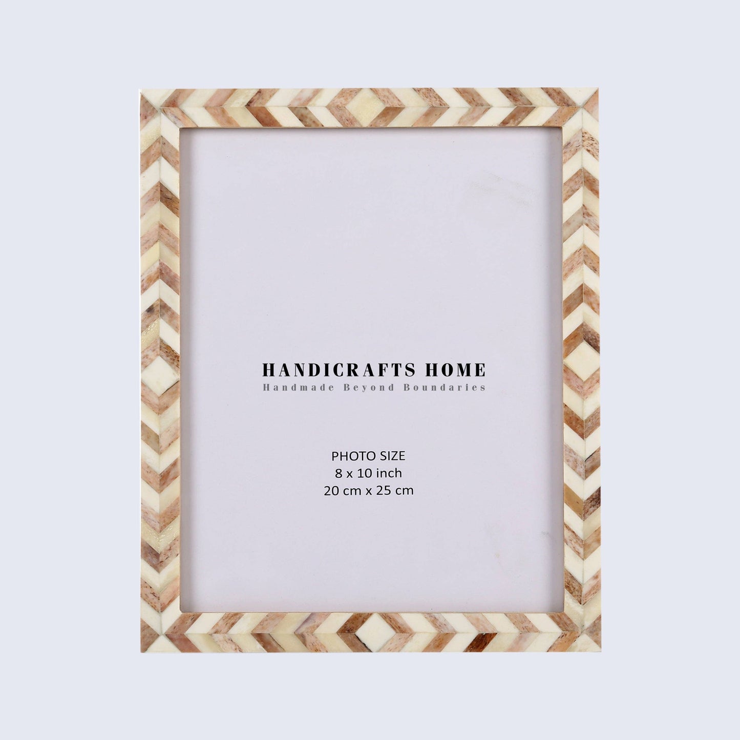 Photo Frame Brown Mosaic Chevron: 8x10 Inches