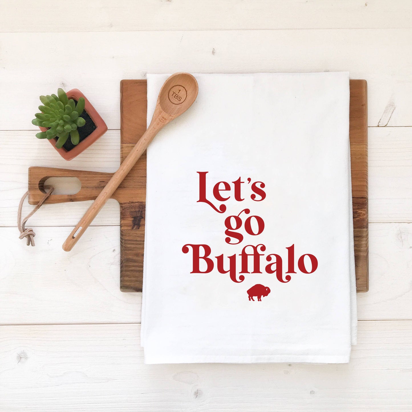 Buffalo Bills NY Tea Towel - Let's Go Buffalo