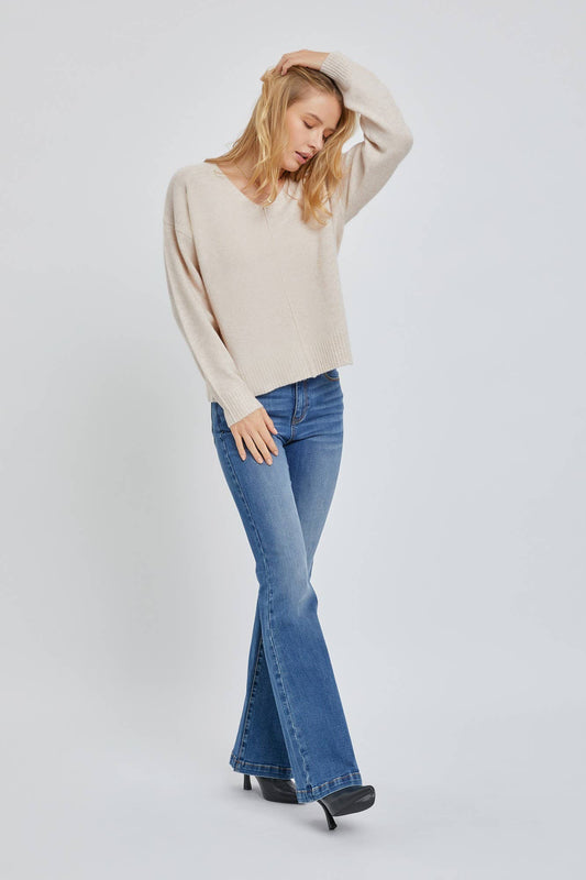 The Anna Sweater: ML / Oatmeal