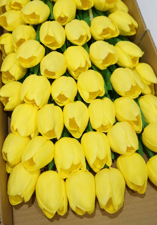 Latex Real Touch Tulips Spring Home Wedding Flower, individually sold