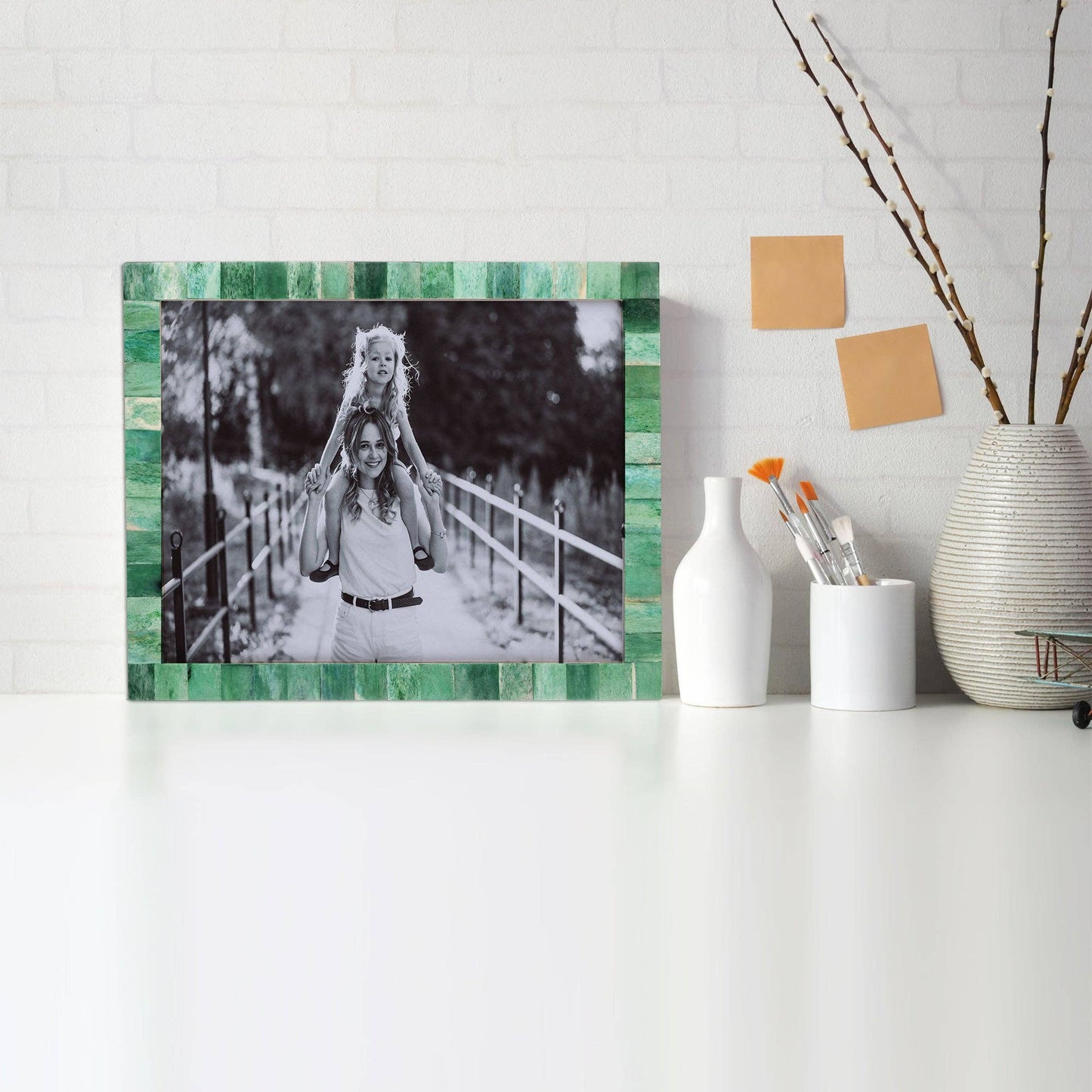 8" x 10" Photo Frame Green Handmade Gift - Pack of 2: Green / 8x10