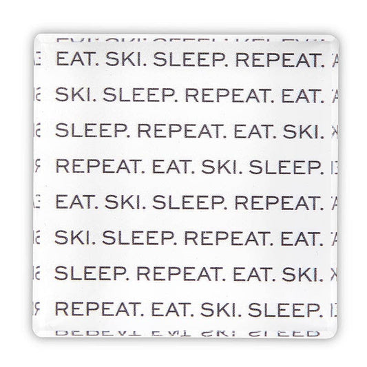 F2F-2x2 LuciteBlk-Eat.Ski.Rpt.