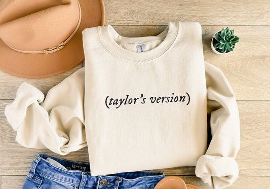 Taylor's Version Sweatshirt oversized: L / Sand (as pictured)